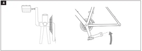 Fitting the left-hand pedal