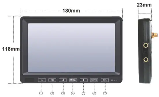 Shenzhen Sunveytech SWD VK-TB703 607 Wireless Backup Camera - Monitor Operation
