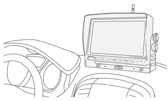 Shenzhen Sunveytech SWD VK-TB703 607 Wireless Backup Camera - installation Diagram