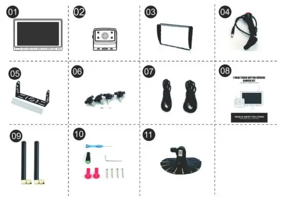 Shenzhen Sunveytech SWD VK-TB703 607 Wireless Backup Camera - the box
