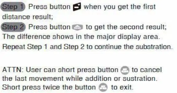 Digilog Electronics Hand held Laser Distance Meter - Distance Substration