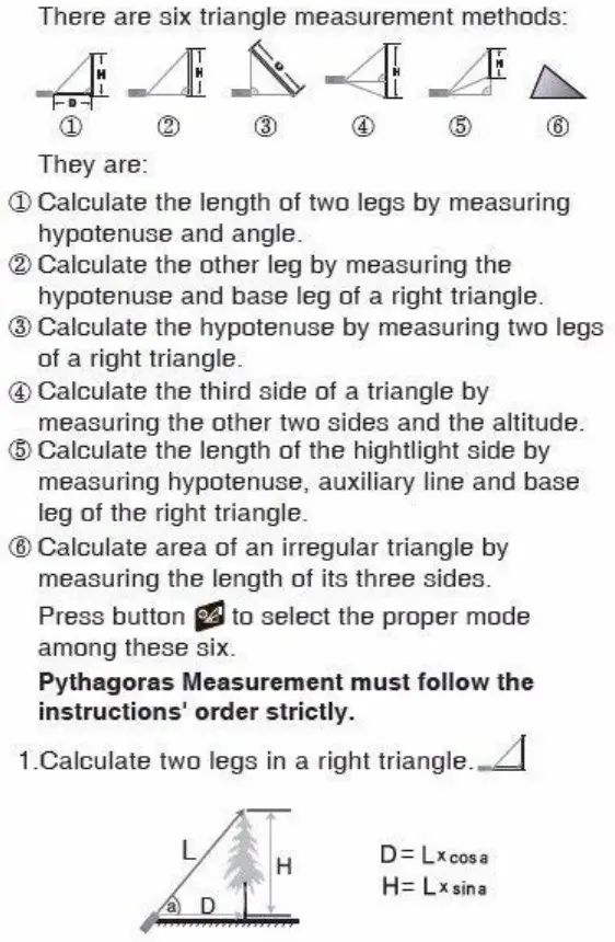 Digilog Electronics Hand held Laser Distance Meter - Pythagoras Measurement 1