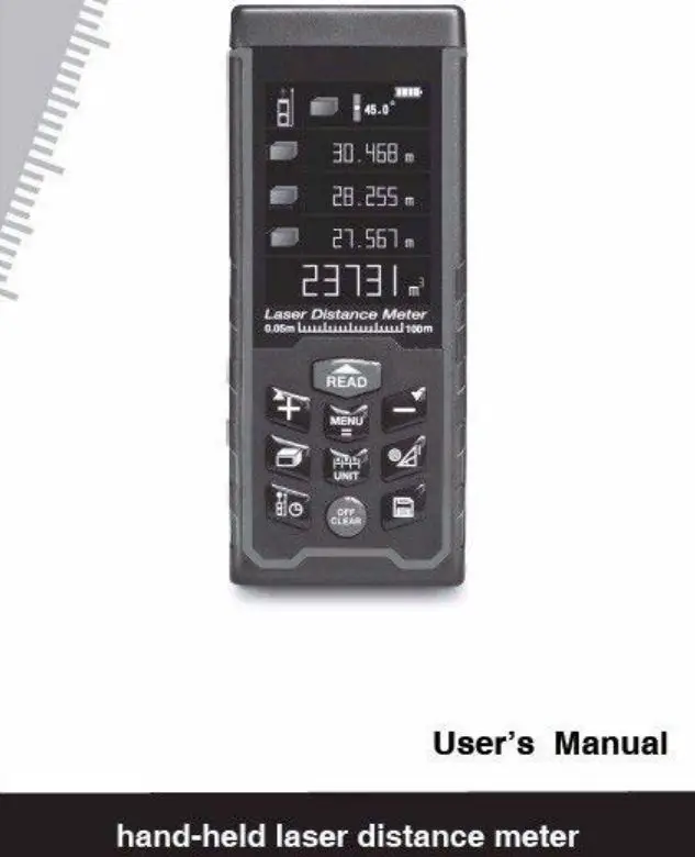 Digilog Electronics Hand held Laser Distance Meter User Manual