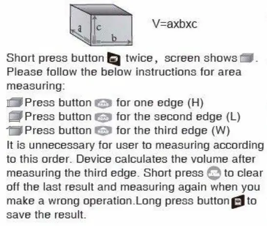 Digilog Electronics Hand held Laser Distance Meter - Vo lume Measurement