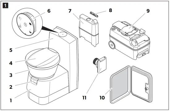 DOMETIC CT 4050 Cassette Toilet - overview1