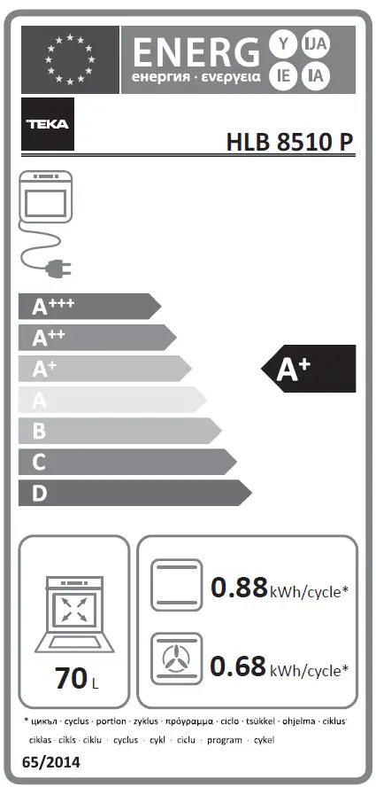 TEKA HLB 8510 P Pyrolytic Oven-16