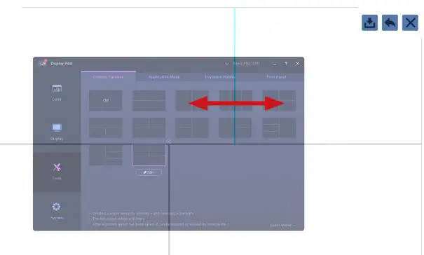 BenQ Display Pilot - Creating a window layout 3