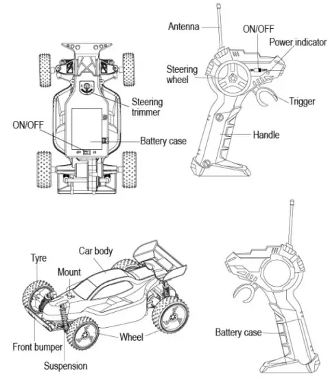 ZINGO RACING 9032 Remote Control Car Series - fig