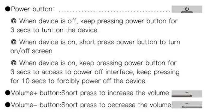 Creature Information NB01 Notebook Tablet PC Instruction Manual - Button Functions