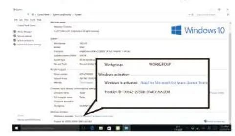 Creature Information NB01 Notebook Tablet PC Instruction Manual - Windows can be activated automatically
