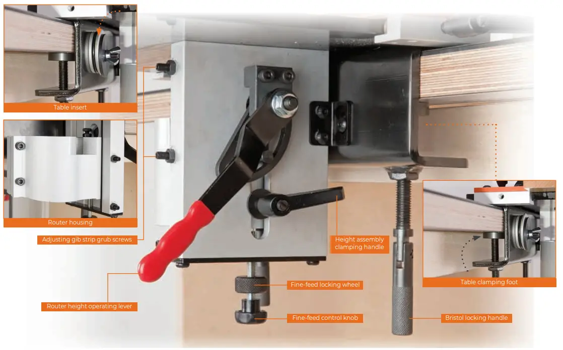 ujk 103570 Otoro Palm Router Table - PARTS ILLUSTRATION2
