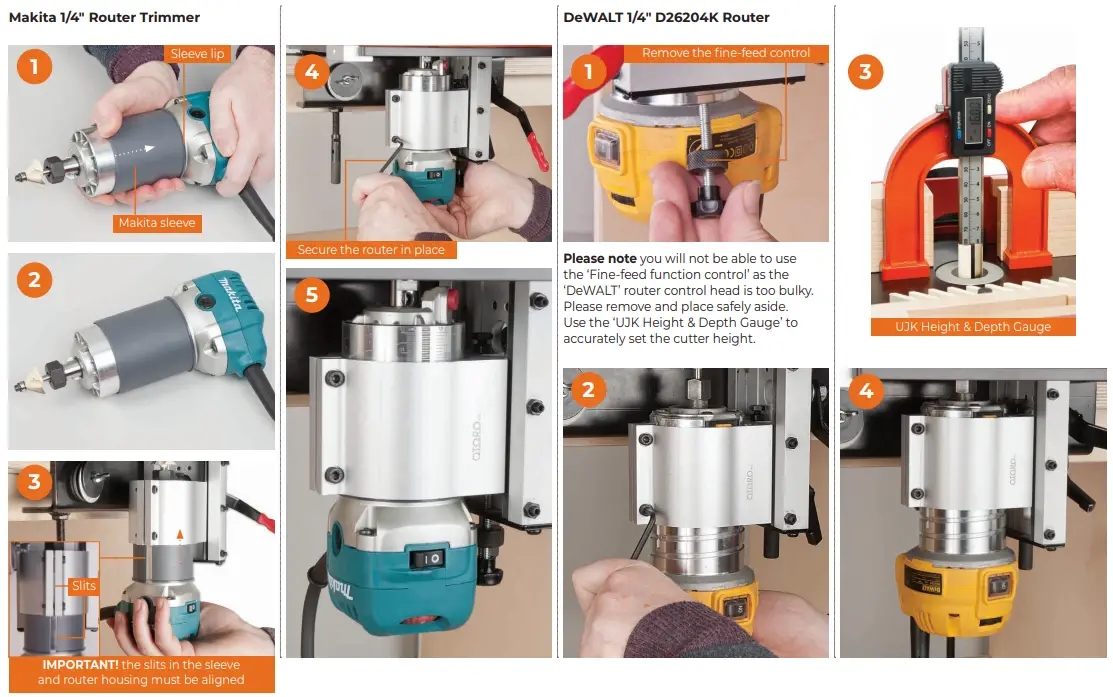 ujk 103570 Otoro Palm Router Table - Router Trimmer