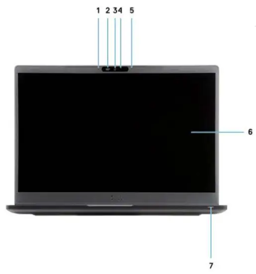 DELL Latitude 7400 Core i5 Laptop - Front view