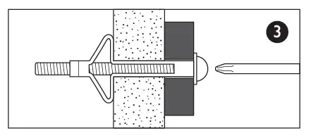 Johan Lewis Duhrer 3 Drawer Cavity Fixing wall plug