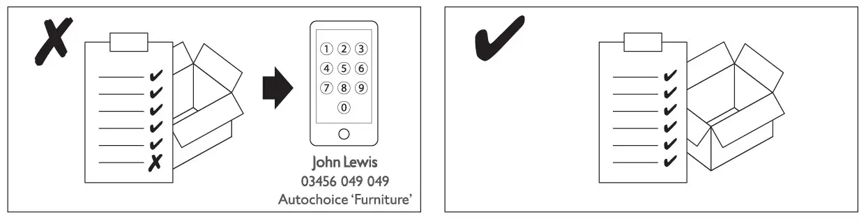 Johan Lewis Duhrer 3 Drawer Important safety information 1