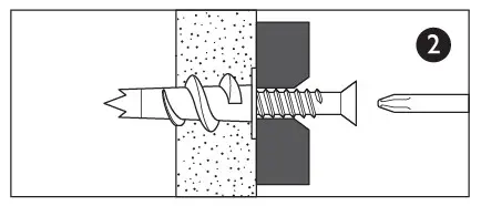 Johan Lewis Duhrer 3 Drawer Plasterboard wall plug