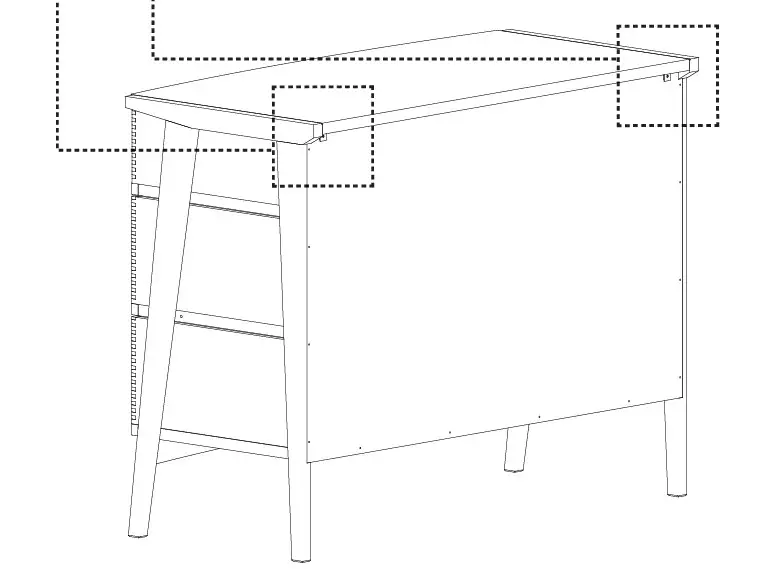 Johan Lewis Duhrer 3 Drawer Wall Fixing Instructions 2