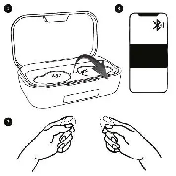 BOULT AUDIO IPX7 Probass Powerbuds - First time start up connection