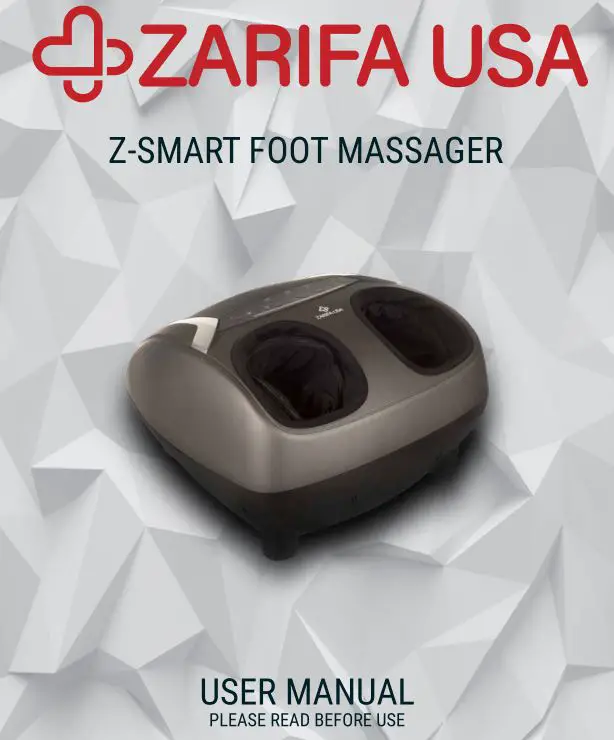 Zarifa Usa Z-smart Foot Massager User Manual