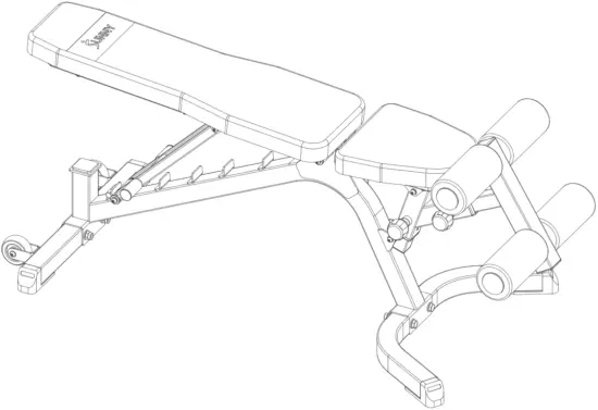 SUNNY HEALTH FITNESS SF-BH6920 Fully Adjustable Utility Weight Bench