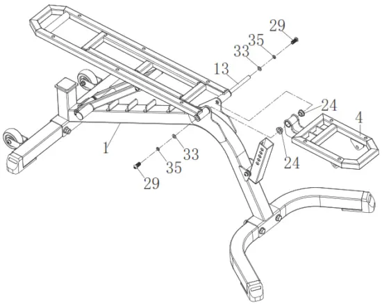 SUNNY HEALTH FITNESS SF-BH6920 Fully Adjustable Utility Weight Bench - Fig 17