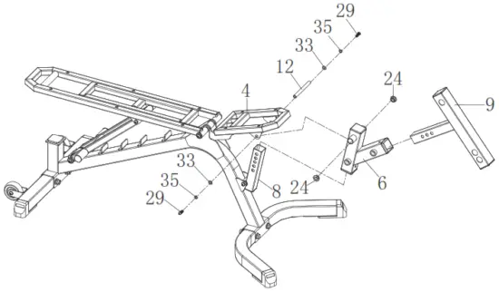 SUNNY HEALTH FITNESS SF-BH6920 Fully Adjustable Utility Weight Bench - Fig 18