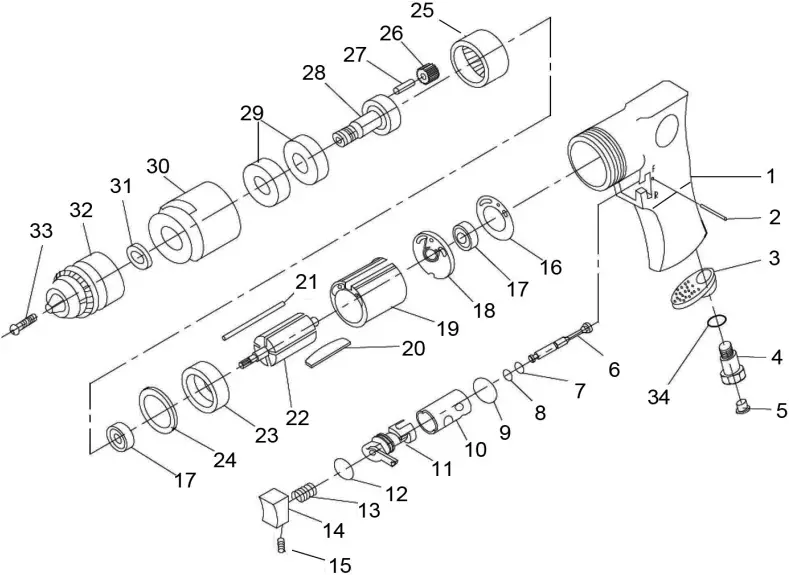 Clarke CAT214 - COMPONENT PARTS