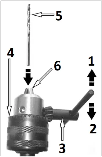Clarke CAT214 - INSERTING REMOVING THE DRILL BIT