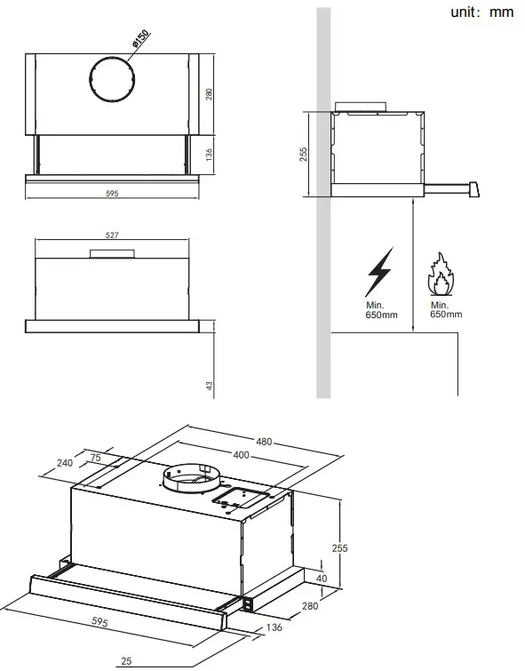 Midea 60L07 Cooker Hood - ifig4