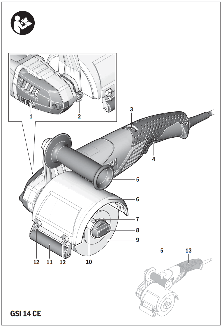 BOSCH GSI 14 CE Professional Burnisher Grinder Polisher - 1