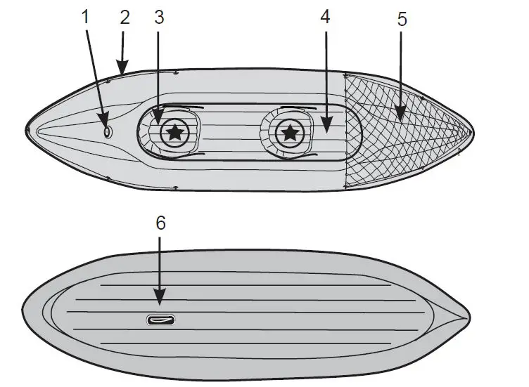 INTEX Explorer K2 Inflatable Kayak 5
