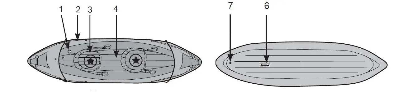 INTEX Explorer K2 Inflatable Kayak 6