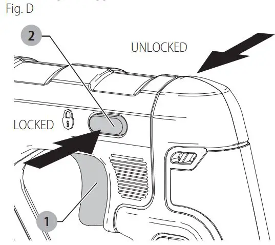 DEWALT DCS367 20V Max Cordless Compact Reciprocating Saw Instruction Manual - Fig D