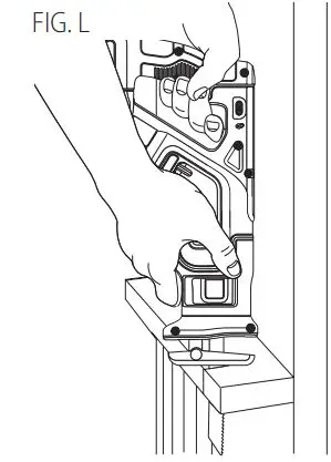DEWALT DCS367 20V Max Cordless Compact Reciprocating Saw Instruction Manual - Fig L