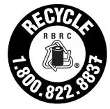 DEWALT DCS367 20V Max Cordless Compact Reciprocating Saw Instruction Manual - The RBRC® Seal icon