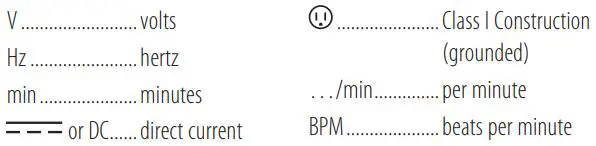 DEWALT DCS367 20V Max Cordless Compact Reciprocating Saw Instruction Manual - The label on your tool may include the following symbols
