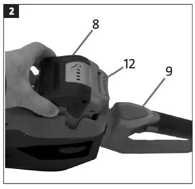 MEEC TOOLS 011225 Cordless Hedge Trimmer fig 2