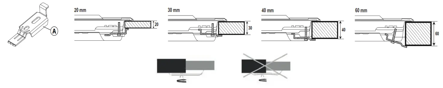 Whirlpool PPH 60P F NB Gas Hob Hotpoint - perimeter surface - brackets