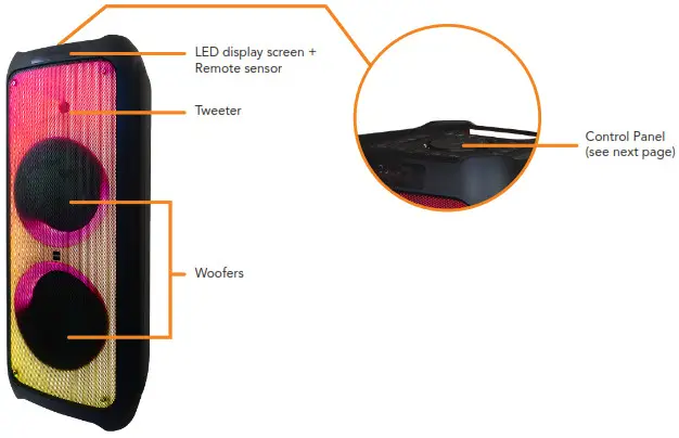 BAUHN APPS-0721 Portable Party Speaker-Speake