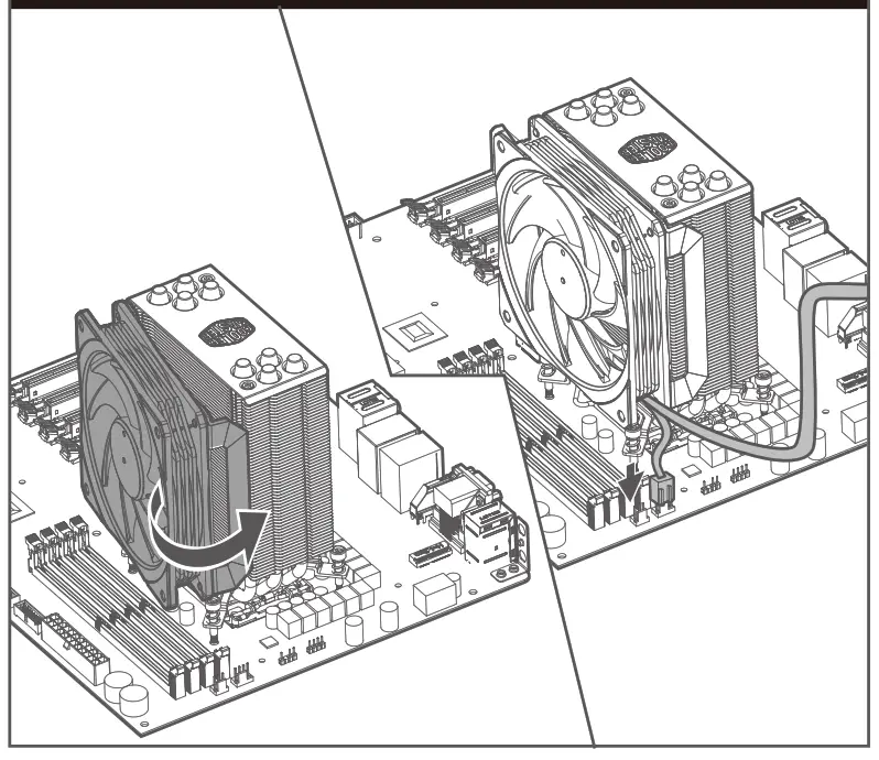 COOLER MASTER CM3040 Hyper 212 RGB Black Edition with RGB Fan - fig 12