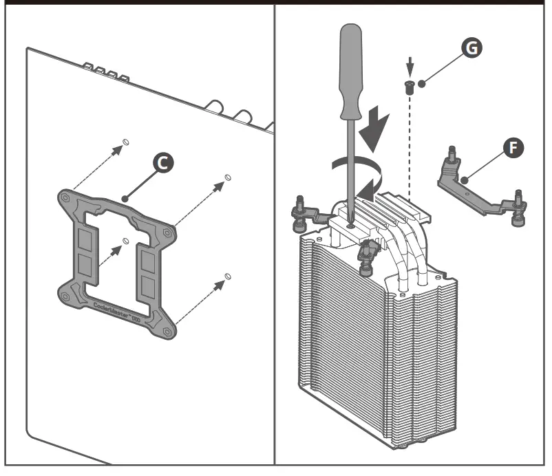 COOLER MASTER CM3040 Hyper 212 RGB Black Edition with RGB Fan - fig 3