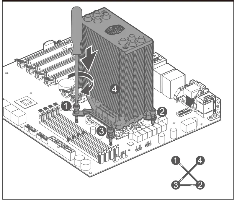 COOLER MASTER CM3040 Hyper 212 RGB Black Edition with RGB Fan - fig 4