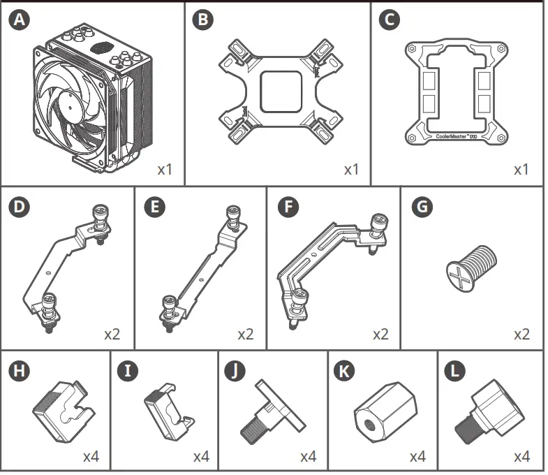 COOLER MASTER CM3040 Hyper 212 RGB Black Edition with RGB Fan