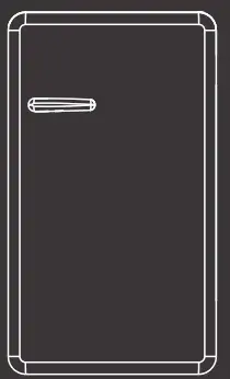 comfee CRR33S3ABB 3 3 Cu  ft Retro Compact Refrigerator1