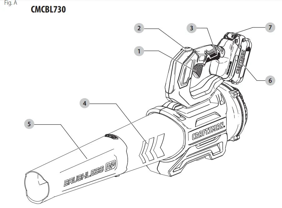 CRAFTSMAN CMCBL730 20V Max Handheld Blower