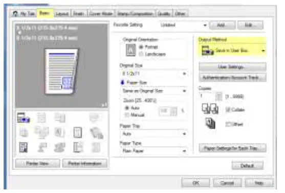 LOFFLER Konica Minolta i-Series User Box Creation and - omputer