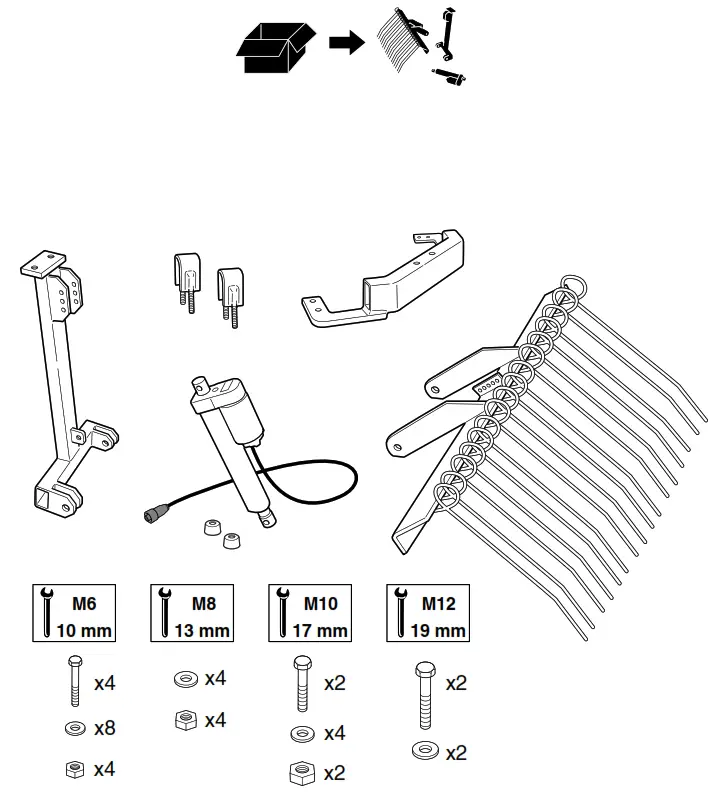 Husqvarna 596 28 97 01 Rake - Fig1