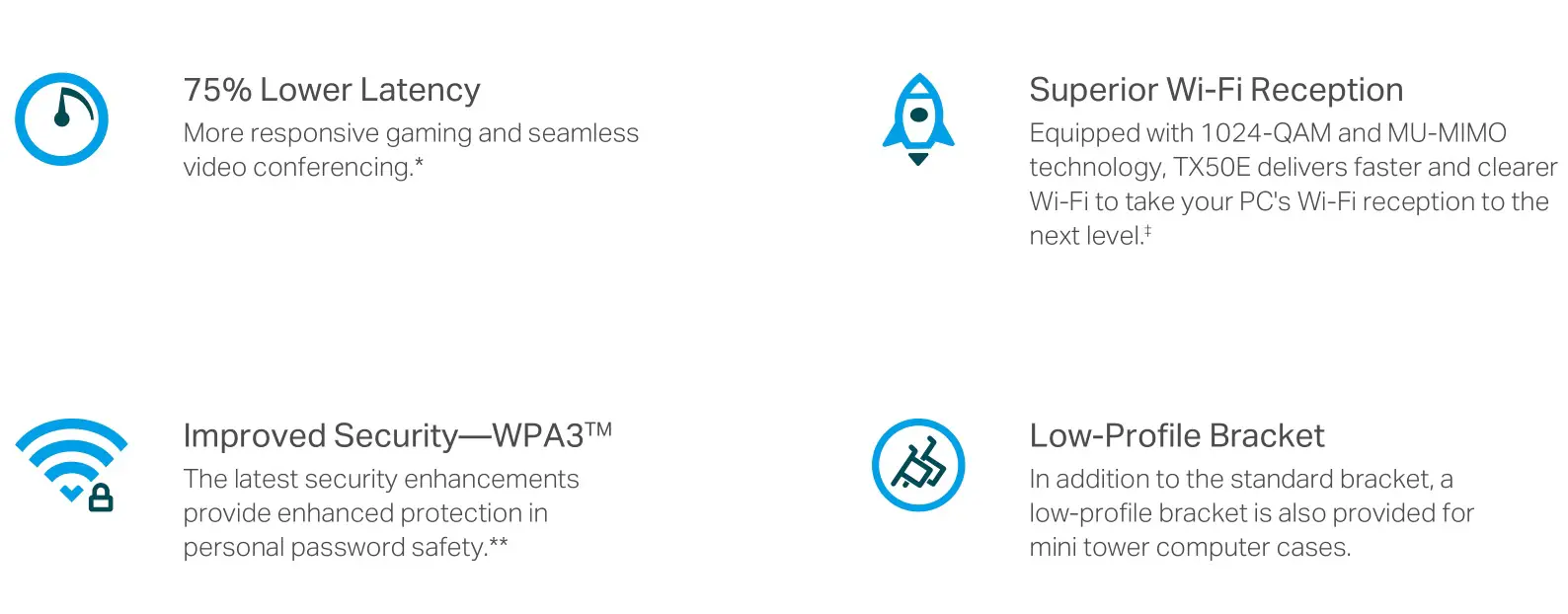 tp-link AX3000 Wi-Fi 6 Bluetooth 5.0 PCle Adapter - Highlights