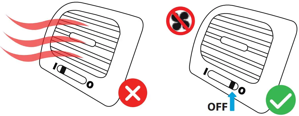 Air vent off