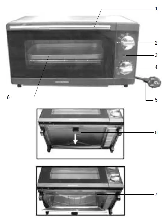 SEVERIN-TO-2052-Mini-Baking-and-Toaster-Oven-FIG-1